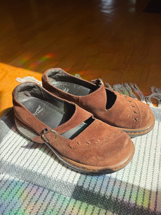 Dansko Shoes - Dansko Brown Suede Mary Jane Shoes